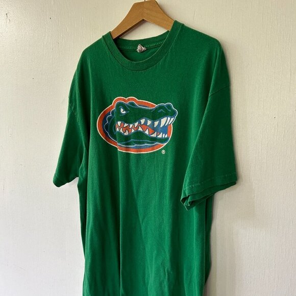 Florida Gators T-shirt Mens Medium Delta Pro Weight Short Sleeve Tee VTG Green - Picture 2 of 6